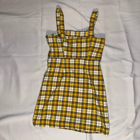 H&M Yellow Black Plaid Dress - Picture 5 of 5